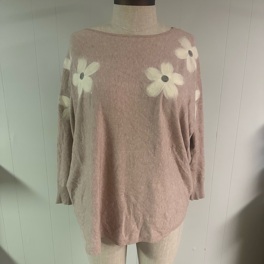Floral Pink Sweater